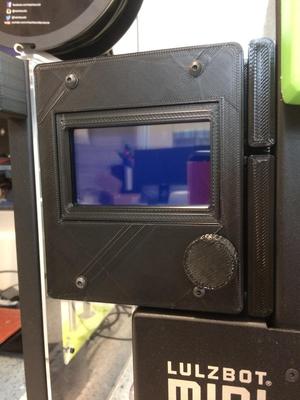 Simplified Lulzbot Mini 1 LCD Mount