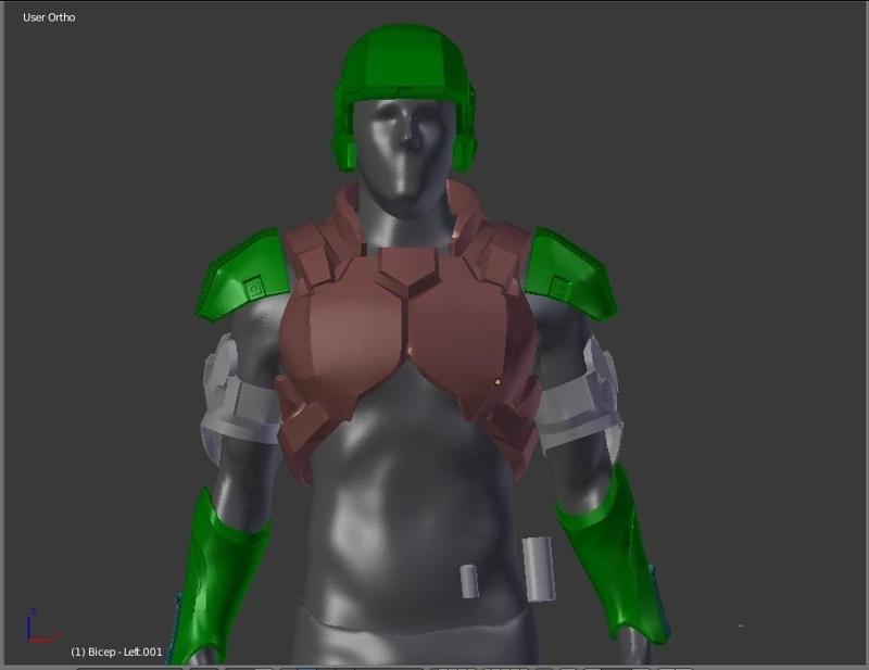 Halo 2 - Anniversary - Marine Armor - with Halo 2 and 3 Helmet
