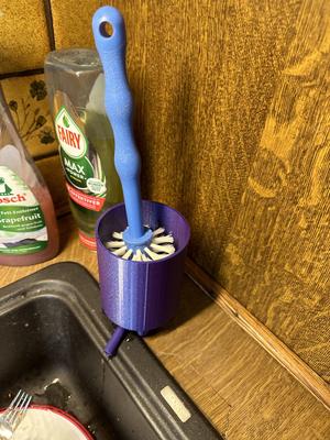 Spülbürstenhalter mit Ablauf