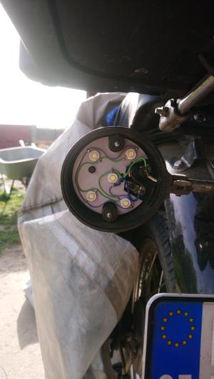 Simson S51 podložka pro LED diody do blinkru