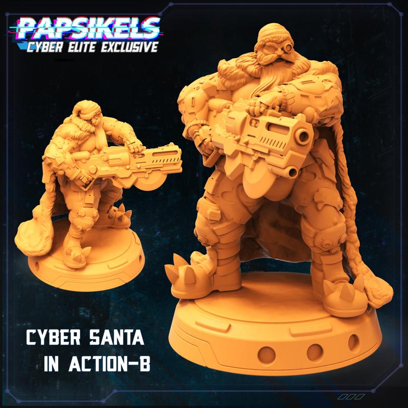CYBER SANTA ACTION POSE B