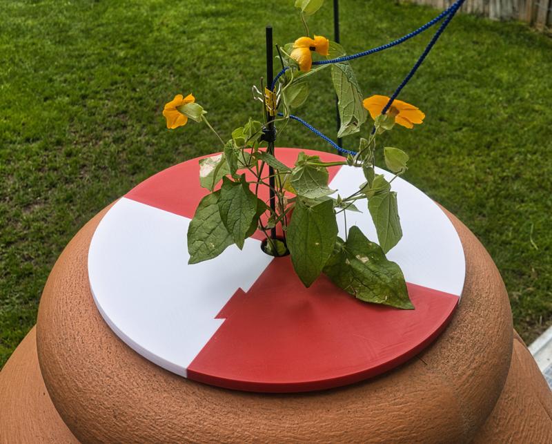 Deckel für bepflanzbare Regentonne