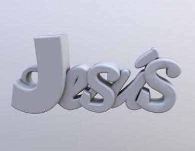 Jesus keychain