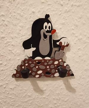 Der kleine Maulwurf mit Schaufel (Krtek) - Kids CoatHanger (Little Mole)