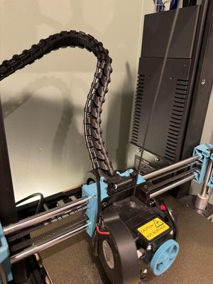 Cable Chain/spine for SOVOL SV06 3d printer extruder cable with additional channel