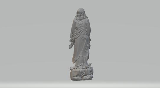 Bodhidharma 3D Model 3D print model