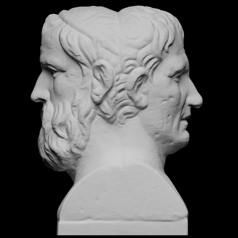 Double Herm of Aristophanes and Menander