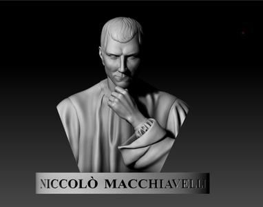 Niccolò Machiavelli 3d Model Sculpture