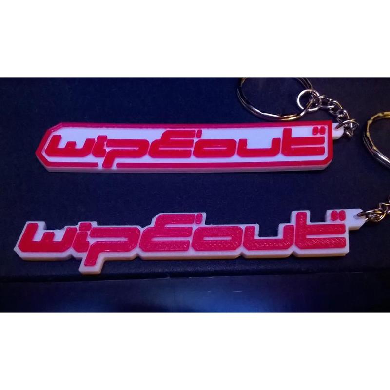 Wipeout Logo Keyring / Keychain / Keyfob / Bag Charm