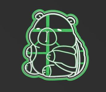 Capybara tortoise, Cookie cutter
