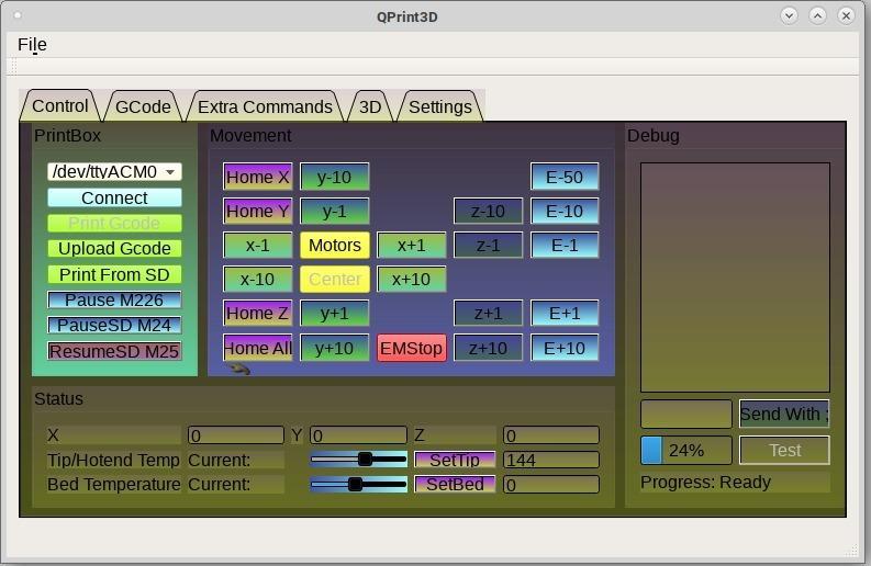 QPrint3D - Controll Software