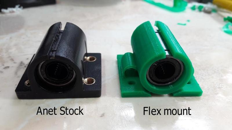 Float LM8UU bearing mount for Anet a8