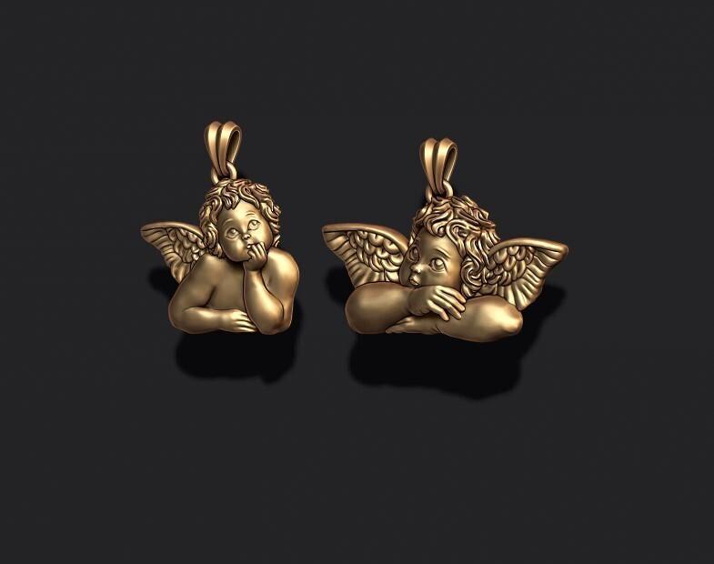 dreaming angel pendants pack 3D print model