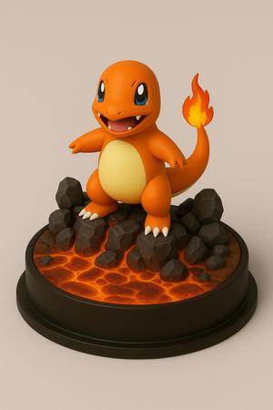 Charmander Habitat Diorama – Pokémon 3D Print