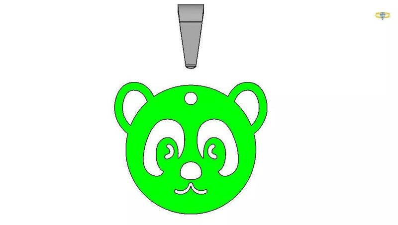 Bear Face Pendant 3D print model