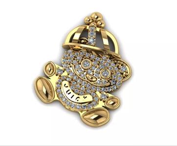 bear jewelry diamond
