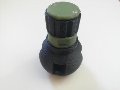 Twist Head Airsoft Grenade Impact Cap Gun Ring Sound Grenade "Meteorite" Reusable Grenade