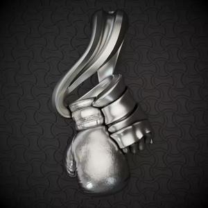 Boxing-pendant-2 silver boxing glove pendant