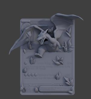 Charizard 3D Printable Card – Pokemon - Inspired Collectible V2