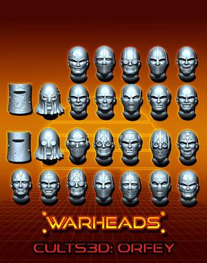 Madman and pyromaniacs heads! - They are nuts! (26 heads)