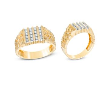 Gents Diamond  Nugget Ring 30