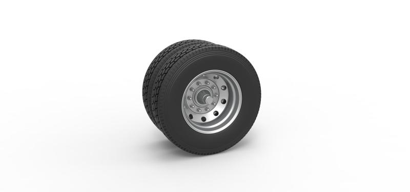 Diecast 10 Hole double wheel of trailer Scale 1:25