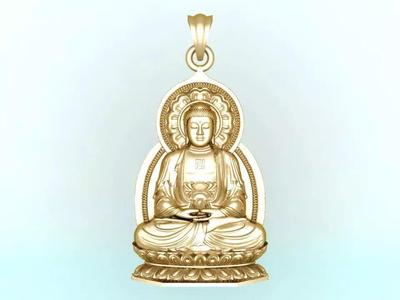 Amitabha Buddha Pendant - Adida Buddha pendant
