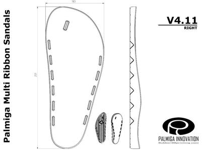 Palmiga Multi Ribbon Sandals V4.11