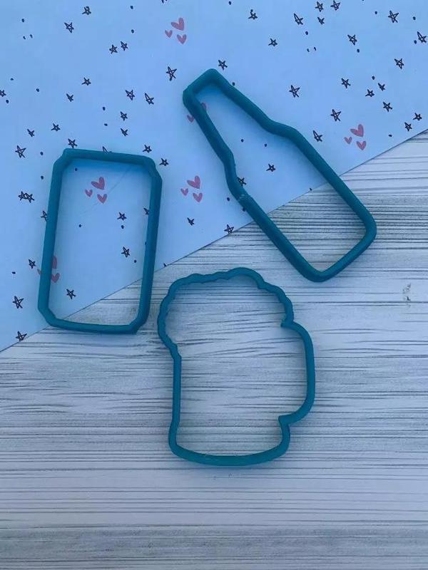 SET X 3 CORTANTES CERVEZA PORRON LATA BEER PADRE DIA