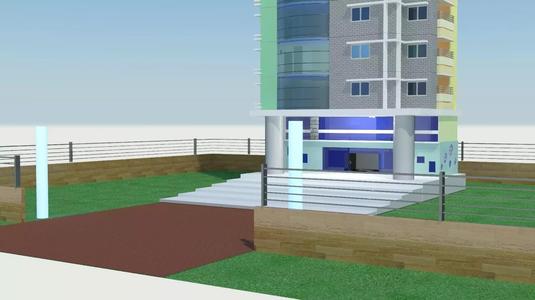 Office commercial residential Building outlook model
