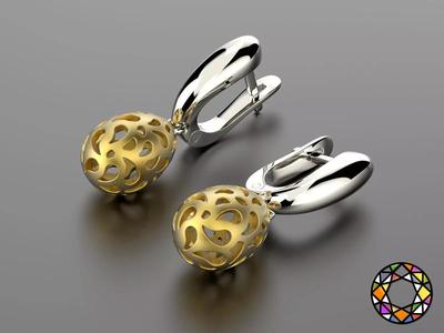 Easter eggs collection earrings set 6 hollow 0140