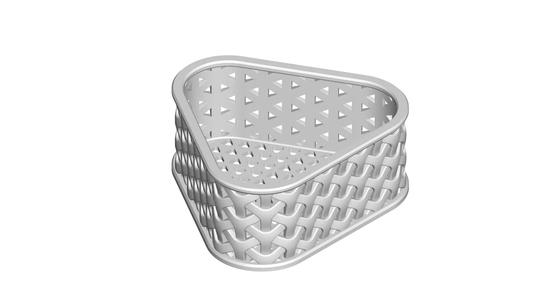 Wicker basket Triangle