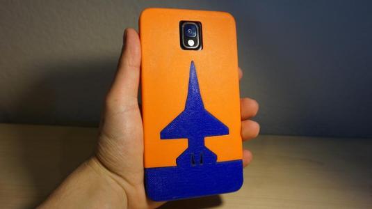 Note 3 F-16 two part phone case! Fits on small beds 150mm