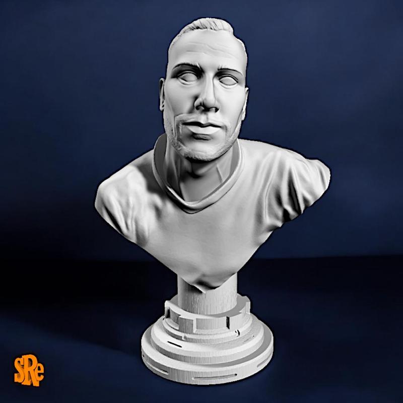 Ricardo Quaresma Bust - Portuguese Football Player