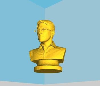 Edward Snowden Sculpture Simplified for Printing