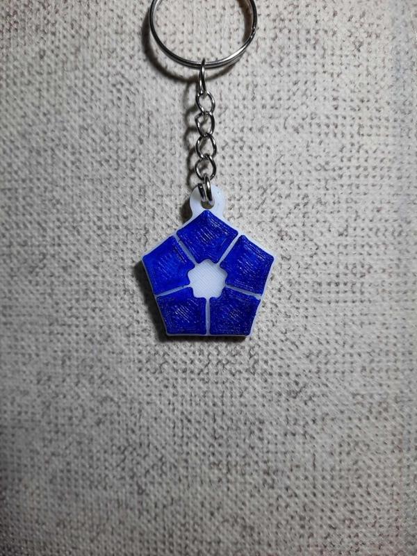 BLUE LOCK LOGO KEYCHAIN/NECKLACE