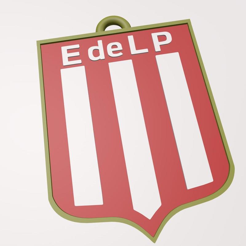 Estudiantes de La Plata soccer keychain Argentinean football soccer shield