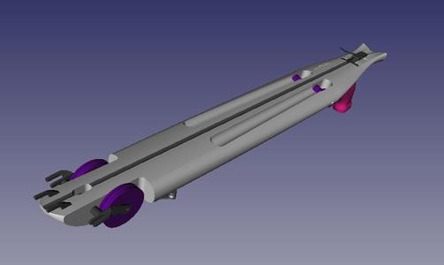 Inverter Vela 60, for ErmesSub Double Roller Wing Trigger, with Stainless Steel Accessories