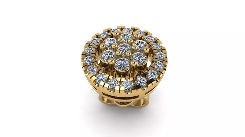 EYP-006 gold ring with diamonds