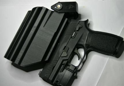 Sig P320 holster left handed w/hood X300