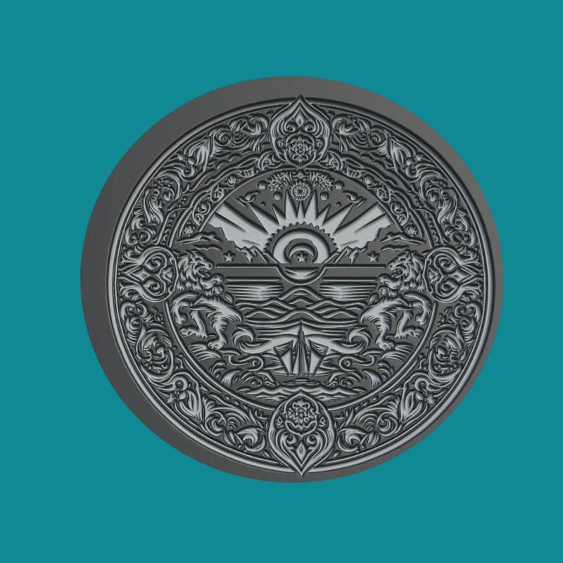 Peninsula Medallion Peninsula 3d Print Model