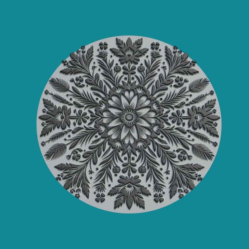 Meadow Medallion Meadow 3d Print Model