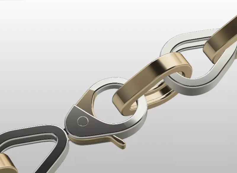 PARROT CLASP LOCK DESIGNED LIKE CHAIN LINK 3D PRINTABLE MODEL
