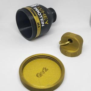 Container for protein doses