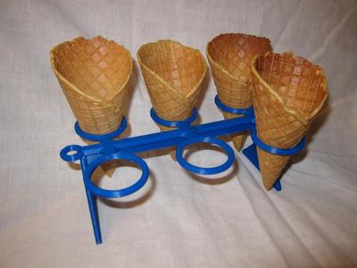 Home-made Ice Cream/Waffle Cone Holder