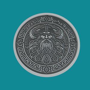 odin Print Model odin Medallion odin Wall Decor