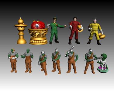 Dan Dare miniatures - fan art