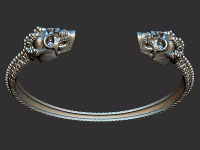 Skull and Dragon Bracelet
