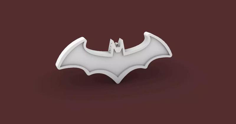 Batman Earrings 3D Model