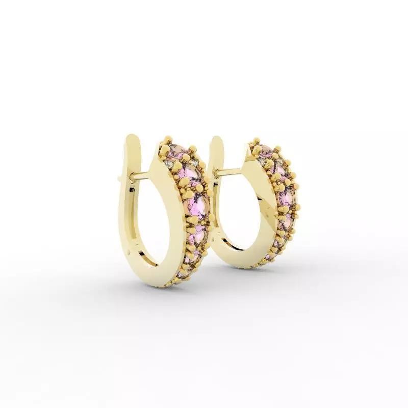 Amethyst Earring Universe